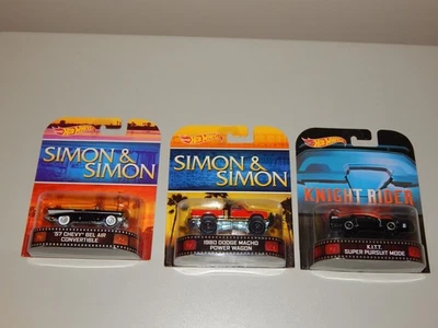 Hot Wheels Retro Entertainment Simon & Simon and Knight Rider Lot of 3 - Image 1 of 4