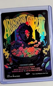 MTG Magic The Gathering SLD Secret Lair Drop Poster Foil #1135 Abundant Growth - Picture 1 of 2