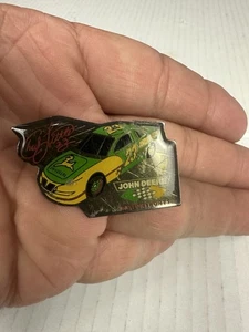 Vintage Tonkin John Deere Motorsports 23 Chad Little NASCAR Racing Hat Lapel Pin - Picture 1 of 2