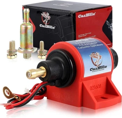 Universal   12V   Electric   Fuel   Pump,  35GPH , 5/16" Inlet/Outlet, 4-7  PSI - Image 1 of 4