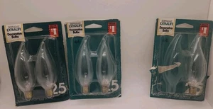 Supreme Extralife kristallklare 25 Watt dekorative Glühbirnen - 5 Glühbirnen 2 Neu im Karton, 1 offen - Bild 1 von 5