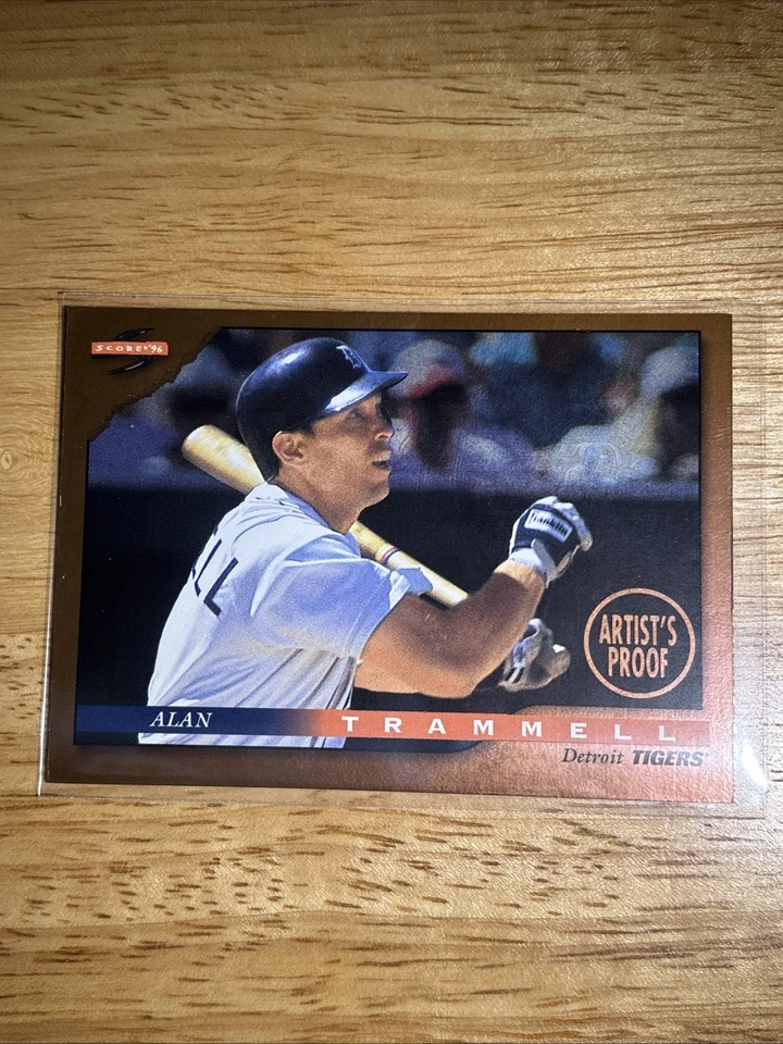 1996 Score ALAN TRAMMELL Artist Proof #72 Detroit Tigers - Image 1 of 2
