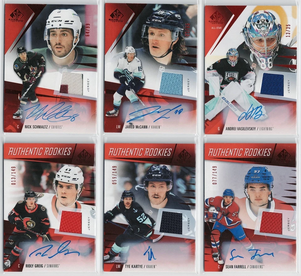 2023-24 SP Game-Used Red Autograph Jersey Base Set Pick From List !! - Image 1 of 1