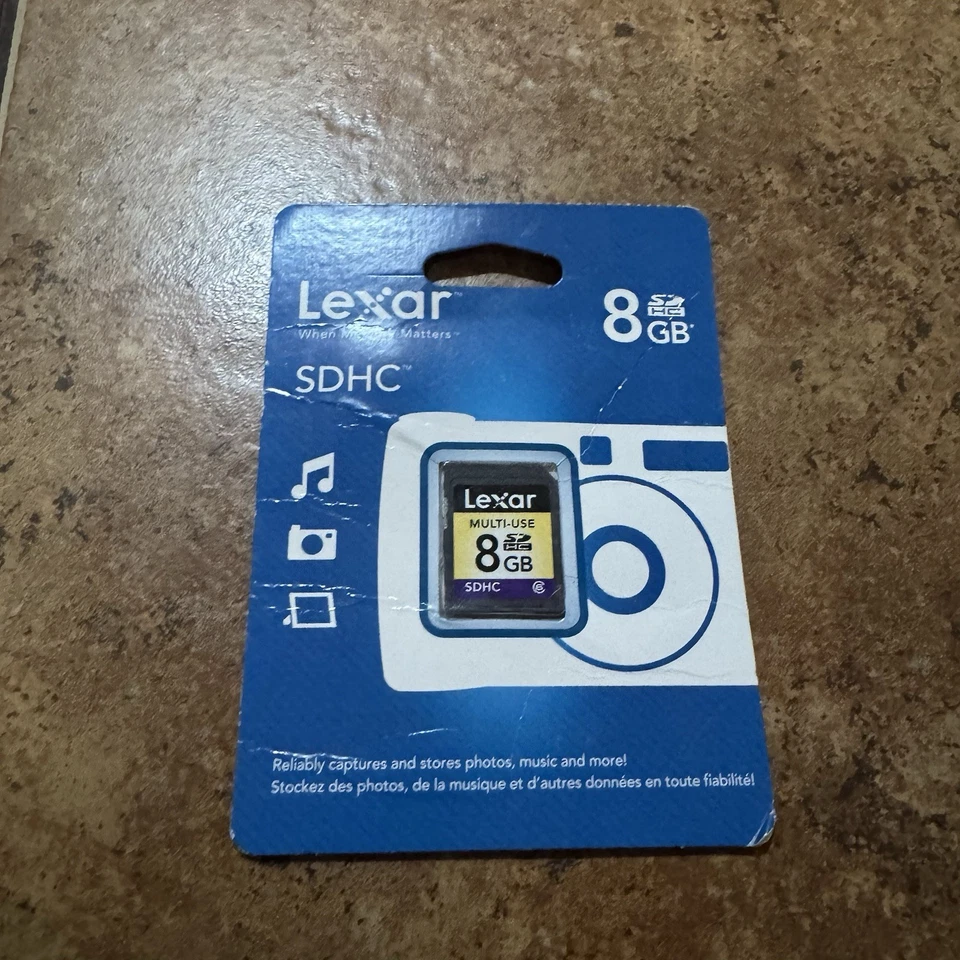 Lexar 512MB  and Kingston 8 GB Class 4 SDHC Flash Memory Card SD4/8GB - Image 1 of 3