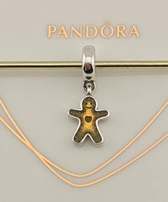 New Genuine Pandora Festive Christmas Gingerbread Man Dangle Charm 790997EN29 - Image 1 of 4