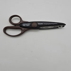 Fiskars Paper Edgers Crafting Scissors DECKLE Pattern Left/Right Hand Scrapbook - Picture 1 of 5