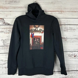 Boys Youth Black Air Jordan Black Christmas Graphic Print Hoodie Sweatshirt Sz L - Picture 1 of 6