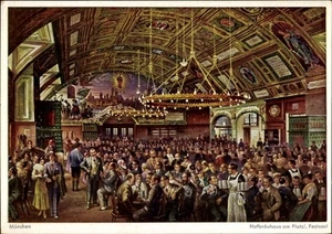 Künstler Ak München, Hofbräuhaus am Platzl, Festsaal - 4718363 - Picture 1 of 2