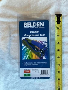 Belden CPFPCT-596-R Strumento di compressione coassiale, tipo F RG59 RG6 - Foto 1 di 2