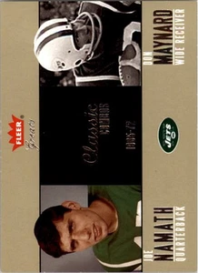 2004 Greats of the Game Classic Combos #8CC Joe Namath Don Maynard /1965 - FB - Picture 1 of 2