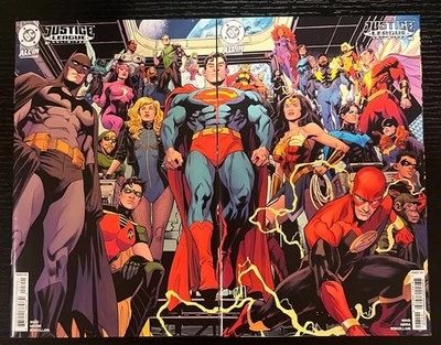 CONNECTING SET OF 2 JUSTICE LEAGUE UNLIMITED #7-8  TRADD MOORE 1:25 VARIANTS NM- - Image 1 of 2