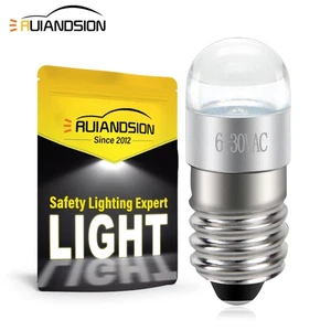 Ruiandsion E10 Bombilla LED Para Linterna Bicicleta Faro Bombilla 6V 12V 18V 24V Blanco - Imagen 1 de 13