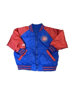 Majestic Chicago Cubs reversible kids size 3T Blue and Red lined patch Jacket - Image 1 of 4
