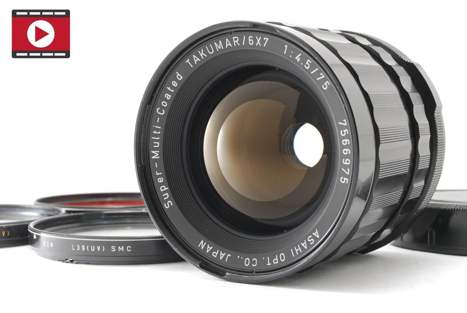 ▶️CLA['dNEAR MINT] Pentax SMC Takumar 6x7 75mm f/4.5 Lens for 6x7 67 67II JAPAN - Image 1 of 4