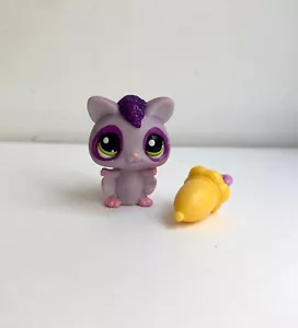 Lps Littlest pet shop sugar glider #2385 glitter sparking bat vintage hasbro - Picture 1 of 4