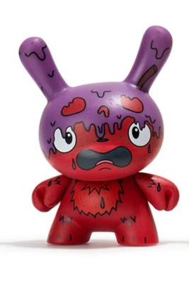 kidrobot The Bots Scared Silly Dunny Vinyl Mini Figure - G.M.D. (Variant) - NEW - Image 1 of 3