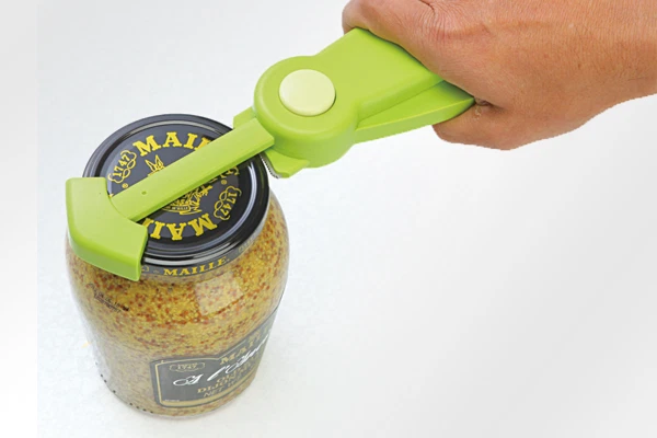 Schraubdeckelöffner Glasdeckelöffner Deckelöffner Küchenhelfer Öffner Grün - Bild 1 von 4