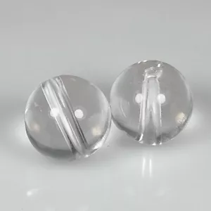 7.86 Ct ~ 1$ No Reserve Auction Natural White Quartz Drilled Ball Beads,India - Picture 1 of 2