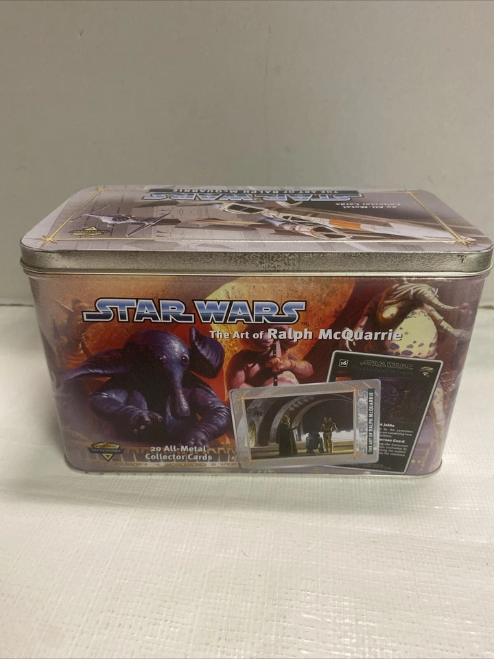 Star Wars The Art of Ralph McQuarrie 20 All Metal Collector Card Tin 1996