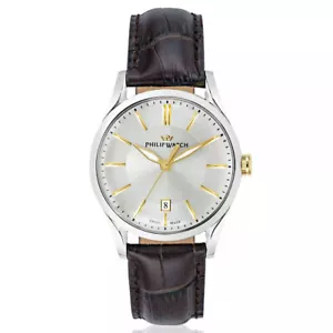 Orologio Uomo Philip Watch Sunray Pelle Marrone R8251180018 NUOVO E ORIGINALE - Foto 1 di 3