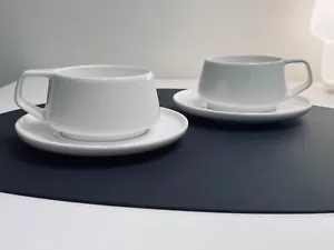 Noritake Tea Cups & Saucers - Marc Newson ( Set of 2 ) | Tea Set - Picture 1 of 5