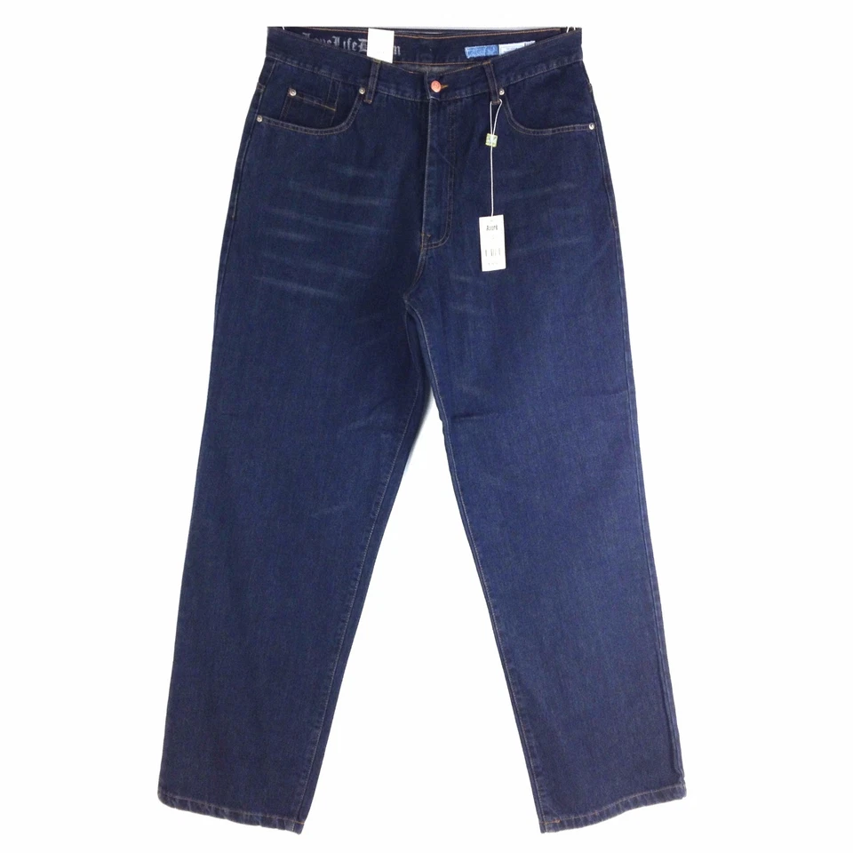 AZZURE LOVE LIFE DENIM, ESTILO SURTIDO, HOLGADO DE LA VIEJA ESCUELA, VAQUERO LARGO DENIM PARA HOMBRE  Foto 1 de 1