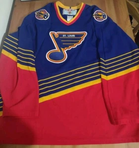 Vintage 90s St Louis Blues MiC 94-98 CCM Away Jersey Size Men's XL - Picture 1 of 6