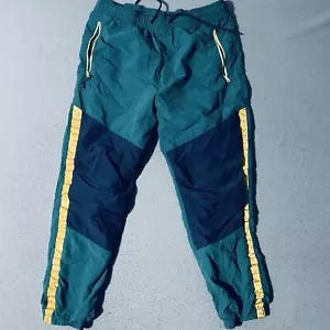 Vintage American Eagle Men's Windbreaker Baggy Track Pants Mesh Lined Colorblock - Picture 1 of 9