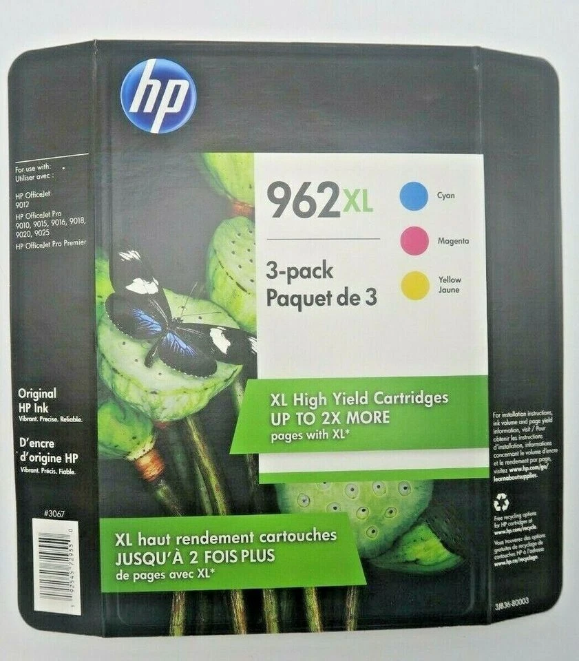 HP 962 XL 1-Pack High Yield Tri-Color Ink Cartridge