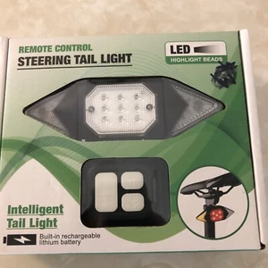 USB Fernbedienung LED Fahrrad Lenk Lampe Fahrrad Heck Blinker Rücklicht - Bild 1 von 4