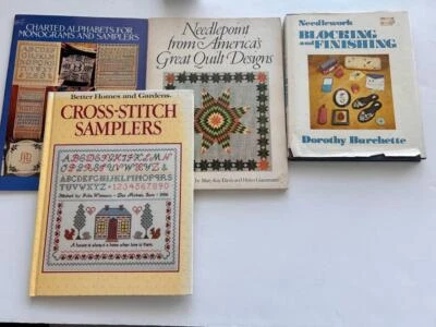 4 books needlework cross stitch ABC sampler blocking from Quilt Designs patterns - Image 1 of 4
