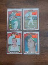 Lot Of 4 1972 O Pee Chee MLB Oakland A's Cards; 62 279 363 383