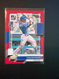 Starling Marte 2022 Donruss Baseball #206 Red #/2022 New York Mets - Picture 1 of 3