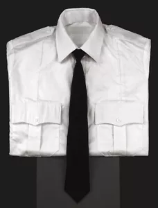 Corbata de cuello negra para hombre 22" con clip hecha en EE. UU. - Imagen 1 de 1