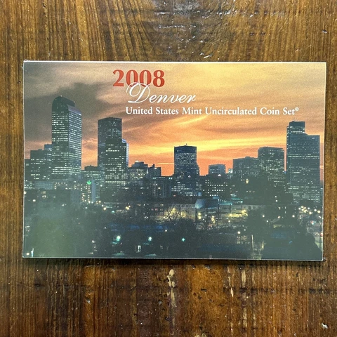 2008 D U.S. Mint Set - Complete Set of 14 Coins In Original Package - Ships Free Cover