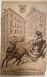Sammelkarte, 1880 Chromolithographie auf Papier Werbung Max Stadler und Co., NY - Bild 1 von 5