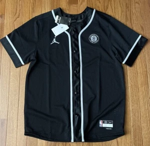 Camisa grande de manga corta de los Brooklyn Nets edición destacada para hombre Nike Jordan NBA - Imagen 1 de 2
