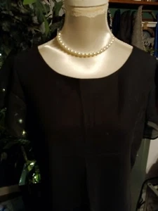 Amanda Smith Women's Petite Elegant Little Black Cocktail Dress Sz 6p - Picture 1 of 6