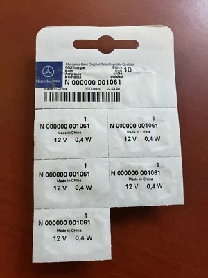 5 ламп для приборной панели MERCEDES-BENZ 0025440194 W124 W140 R170 W208 AMG - Изображение 1 из 4