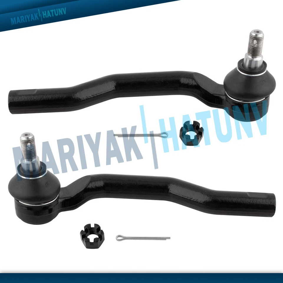 Front Outer Tie Rod End Pair For 2007 2008 2009 2010 2011 2012 Mazda CX-7 CX-9 - Изображение 1 из 4