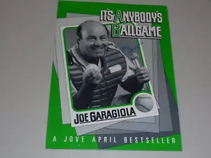 JOE GARAGIOLA ST. LOUIS CARDINALS SIGNED FOLDER TO PROMOTE A BOOK HE WROTE - Picture 1 of 3