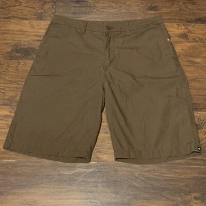 Quicksilver Boarding Apparel Men's Brown Casual Chino Shorts Size 34 - Picture 1 of 5