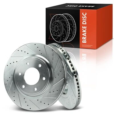 Rotor de freno delantero perforado para Nissan Armada 07-14 TITAN 08-19 INFINITI QX56 Foto 1 de 4