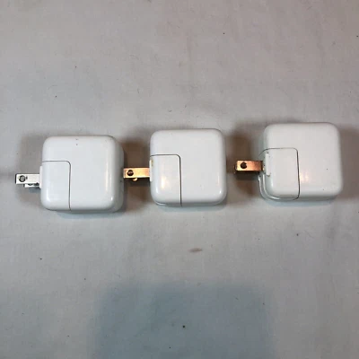 2X Apple A1357 10W + 1X Apple A1401 12V USB Power Adapter - iPhone, iPad, iPod - Image 1 of 2