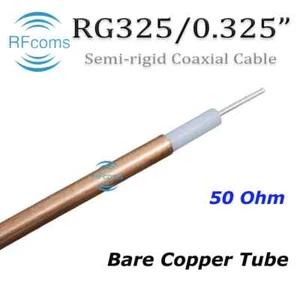 Cable coaxial de cobre RFcoms 325-50 semirrígido RG401 0,325" 50 ohmios 1M - Imagen 1 de 5