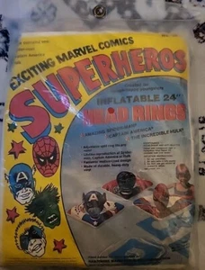 VINTAGE MARVEL INFLATABLE 24 In Head Ring HULK RARE CAPTAIN MARVEL 1977 Sealed - Picture 1 of 3