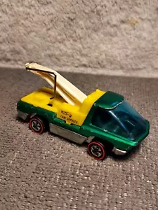 Vintage 1970 Hot Wheel Redline Heavyweights Green Tow Truck Wrecker Hong Kong - Picture 1 of 12