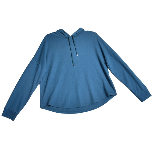 UNDERCOVER Victoria's Secret Felpa con Cappuccio Termica Donna Blu Teal Taglia Large