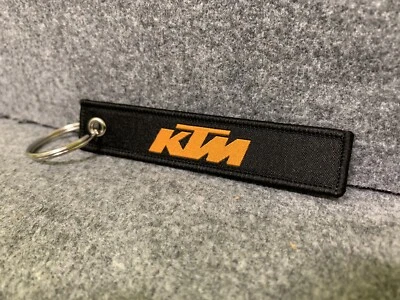 1 Stück KTM Schlüsselanhänger Schwarz-Orange Extra Schneller Versand Aus 🇩🇪