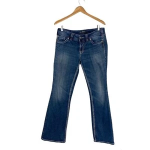 Jeans donna argento SUKI PLUS gamba dritta vita media taglia W29/L 30 - Foto 1 di 11